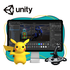 Мир игр на Unity 2D на популярном движке + AI-помощники - КИБЕРшкола программирования для детей, компьютерные курсы для школьников, начинающих и подростков - KIBERone г. Можайский