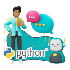 Умный чат-бот на Python - КИБЕРшкола программирования для детей, компьютерные курсы для школьников, начинающих и подростков - KIBERone г. Можайский