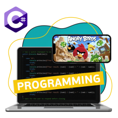 Программирование на C#. Удивительный мир 2D-игр - КИБЕРшкола программирования для детей, компьютерные курсы для школьников, начинающих и подростков - KIBERone г. Можайский